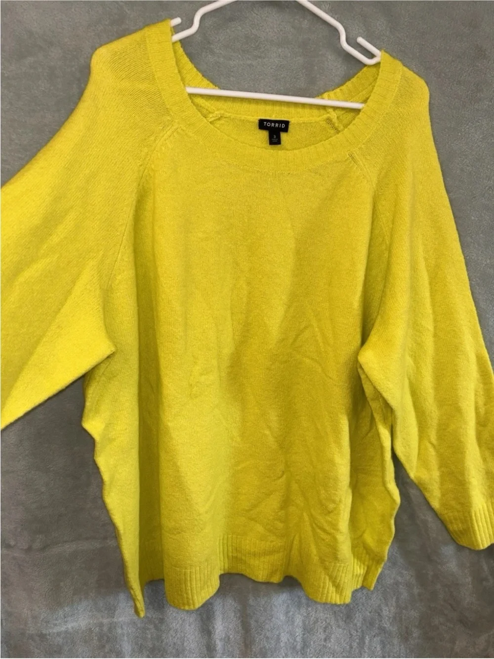 torrid Bright Lemon Scoop Neck Sweater
